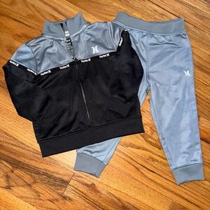 Hurley Black and Gray Jogger Sweatpants for Everyday Comfort